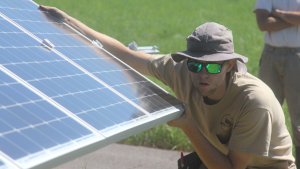 Solar panel installation | Wolf Track Energy